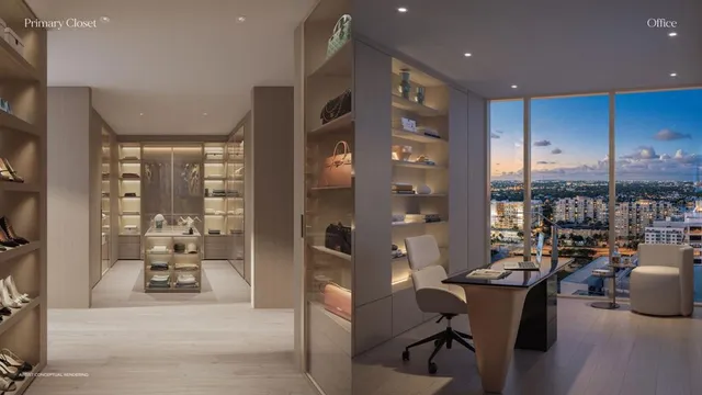 a view of roof deck with patio and lake view