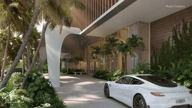 a view of hallway with living room and furniture