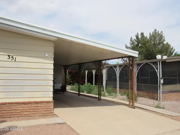 a view of a house with a outdoor space