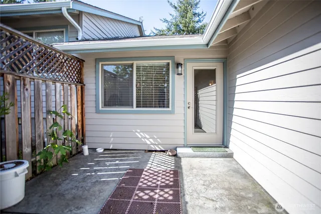 a view of front door