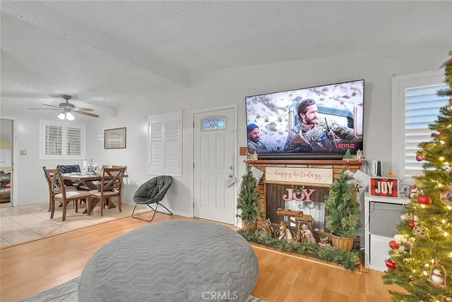 a bedroom with furniture and a bed