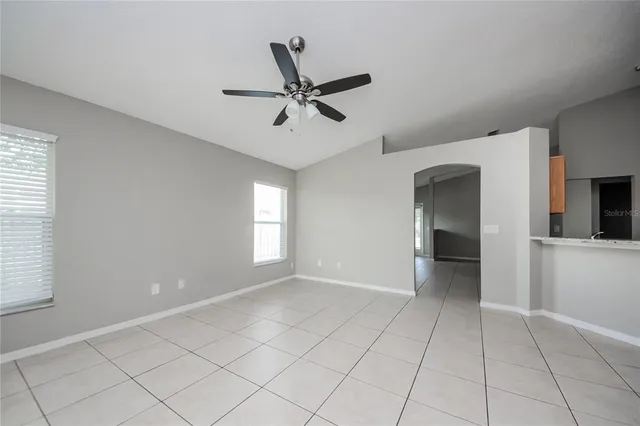 a view of an empty room and window