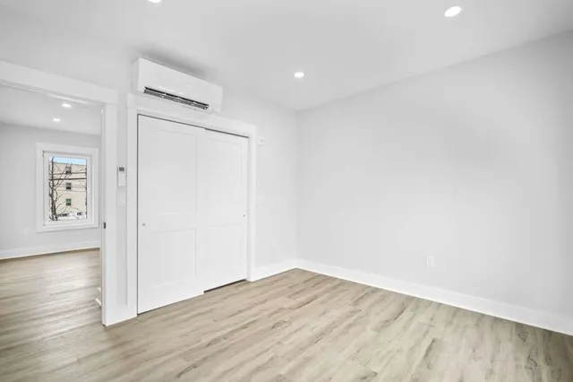 a car parked in front of a building