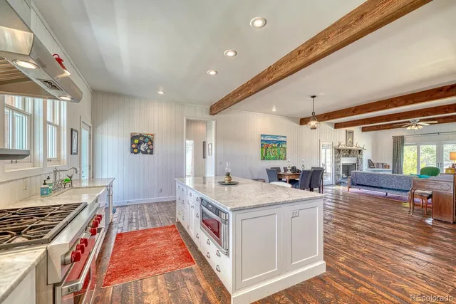 a very nice looking room with a large window