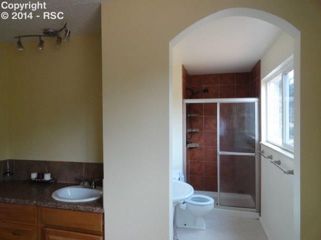 5003 Rocking R Drive Colorado Springs, CO 80915 - Photo 19 of 22 Attached Master Bath - walk-in shower.