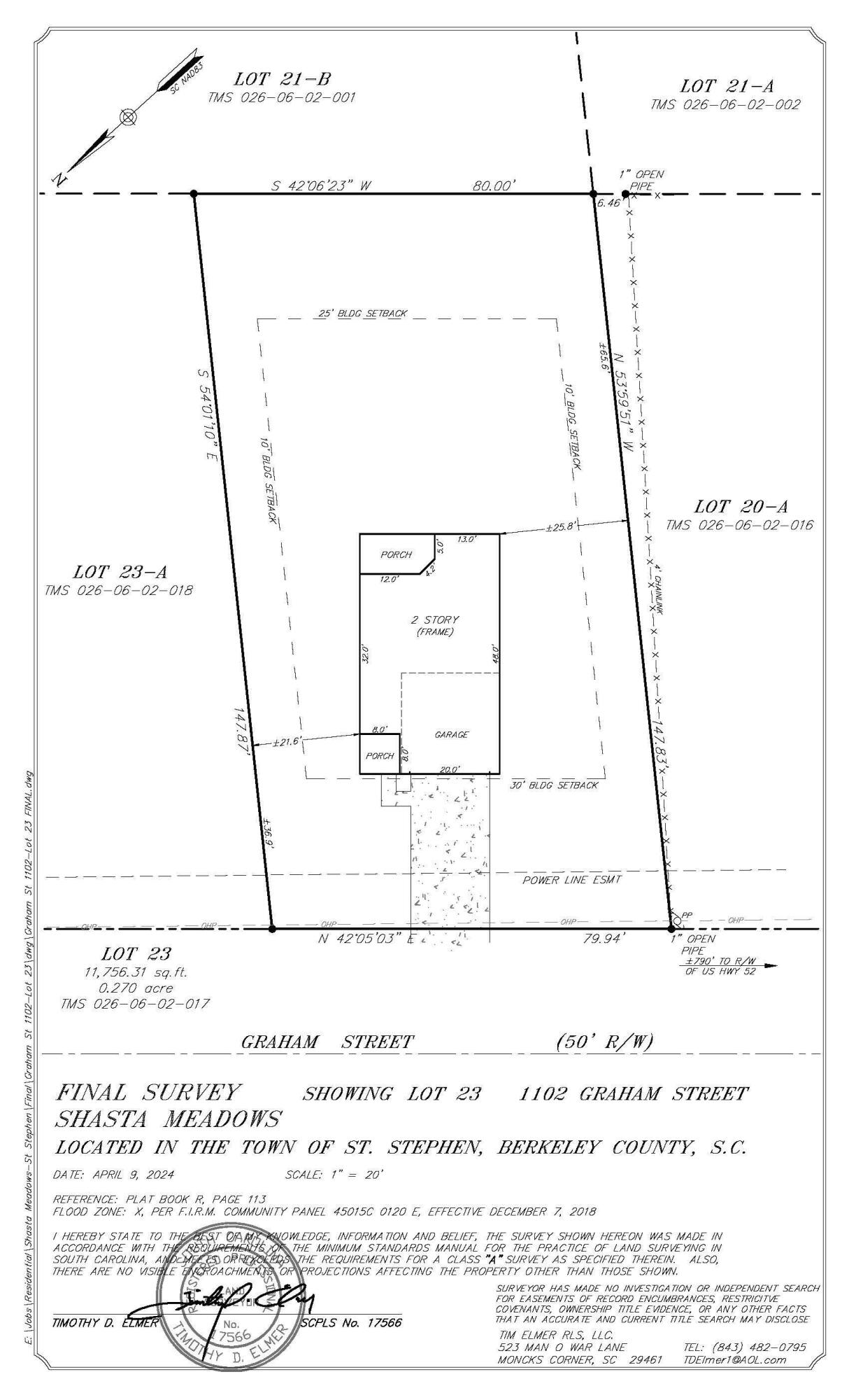 1102 Graham Street St. Stephen, SC 29479 - Photo 40 of 41 BCS 23 - Graham St 1102-Lot 23 FINAL