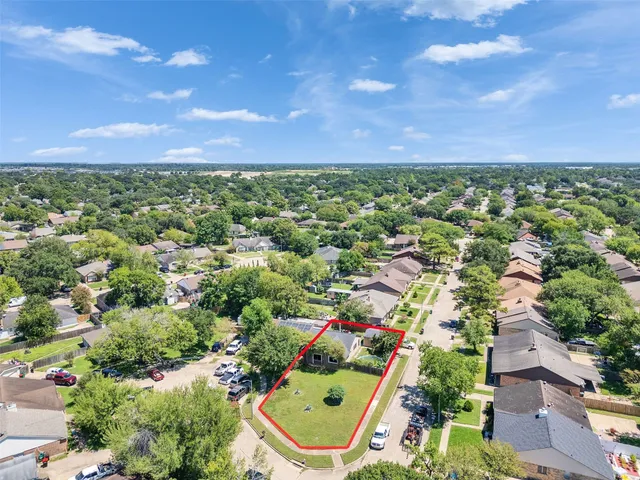 an aerial view of a city