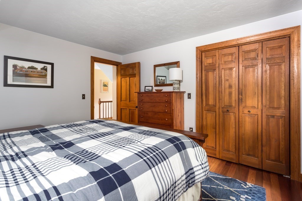 8 Mill River Drive Mendon, MA 01756 - Photo 29 of 42 a bedroom with a bed and wooden floor