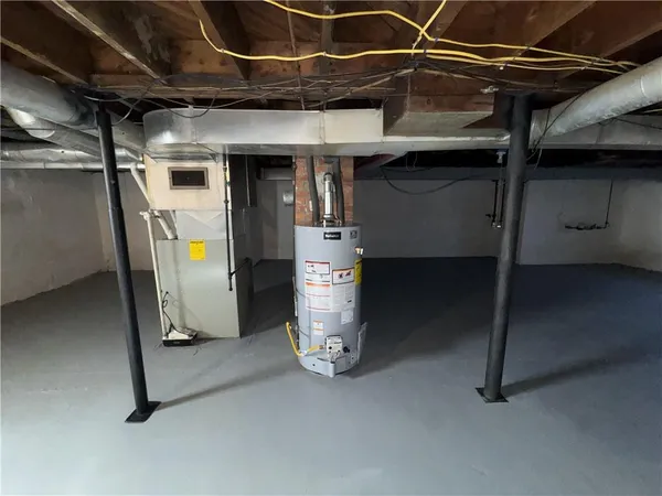 a view of water heater room