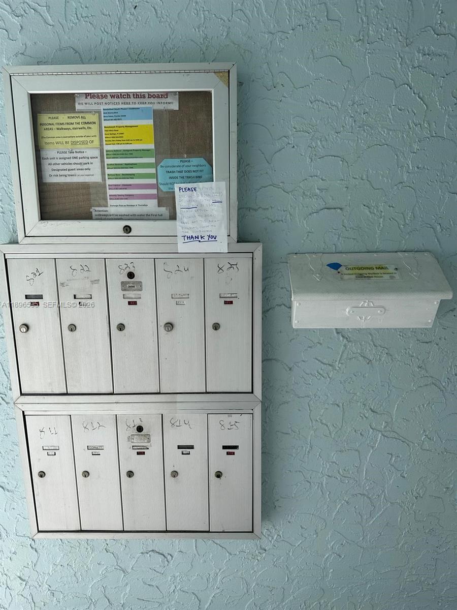 9848 Marina Boulevard, Unit 811 Boca Raton, FL 33428 - Photo 4 of 86 Mail box infront of the apartment