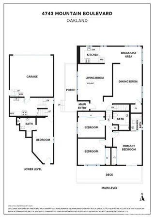 $1,195,000 | 4743 Mountain Boulevard, Oakland, CA 94619