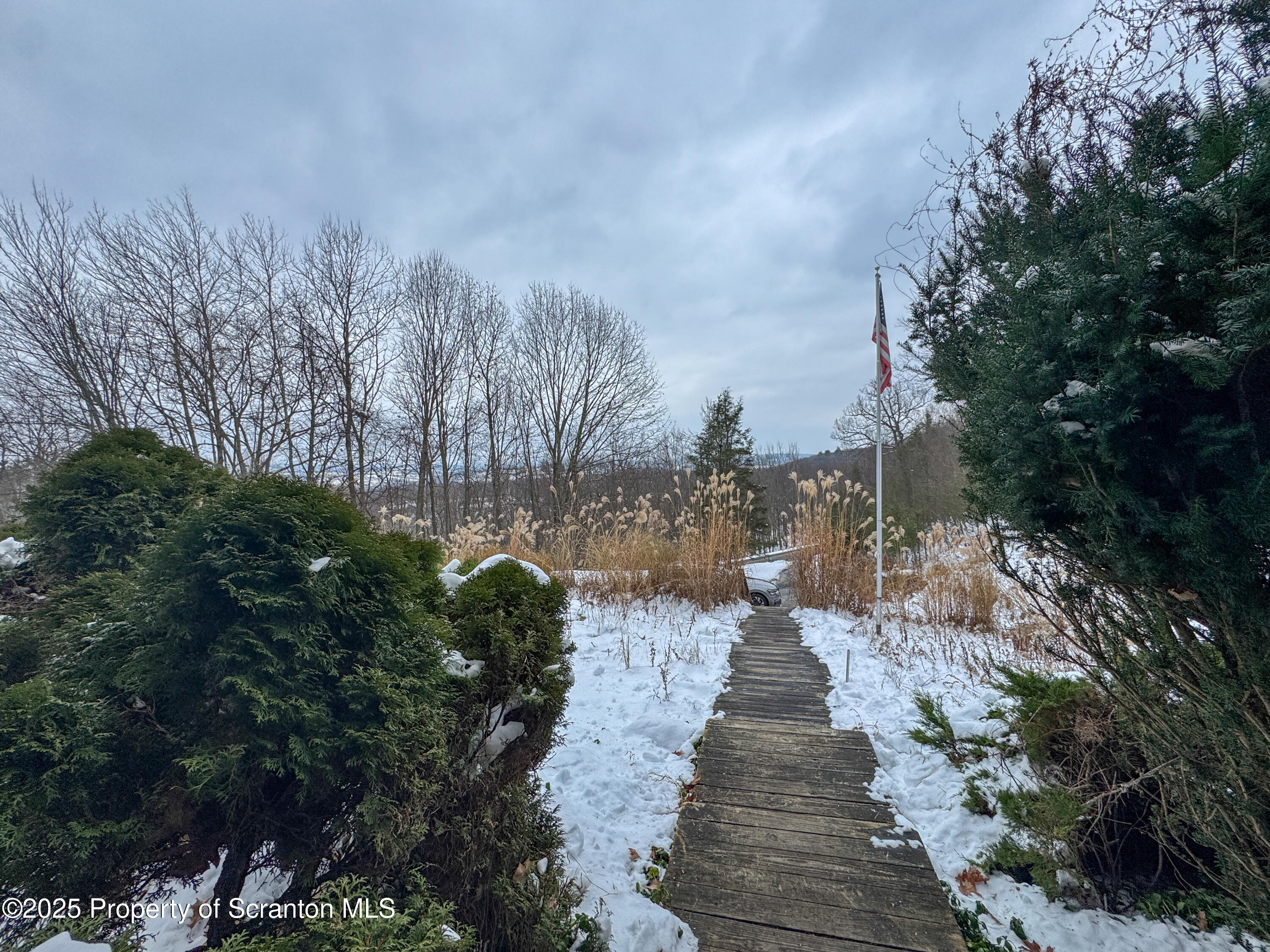 2607 Ransom Road Clarks Summit, PA 18411 - Photo 45 of 46 a view of a pathway with a wrought fence