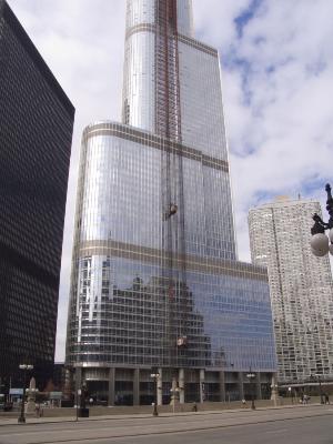 a front view of a building