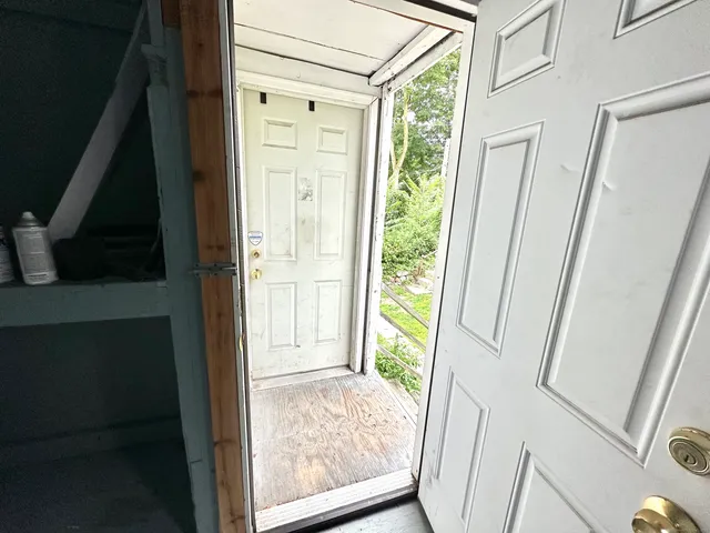 a view of front door