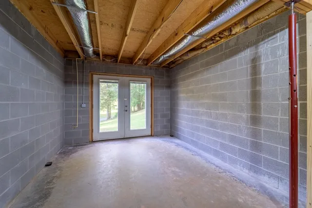 a view of livingroom with furniture and a window