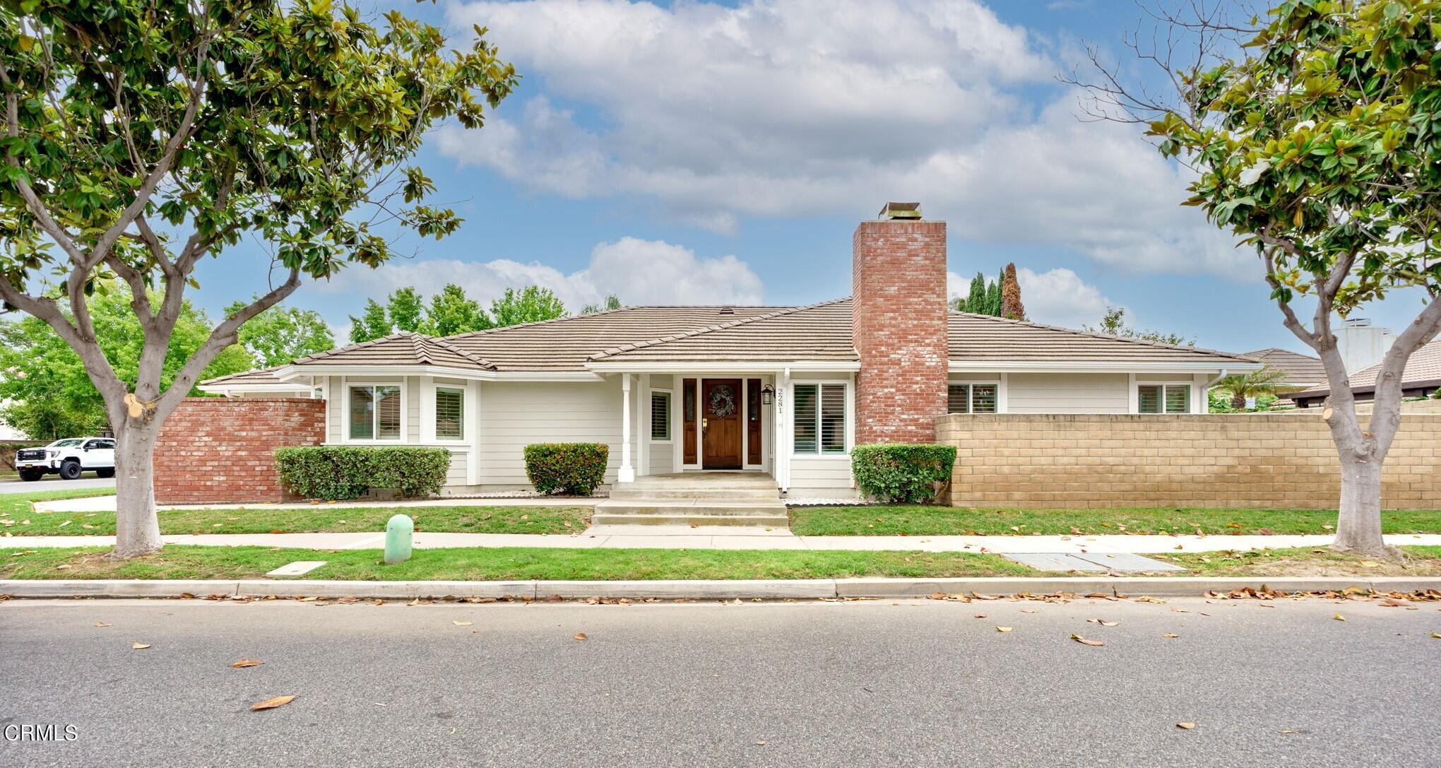 front view of house with a yard