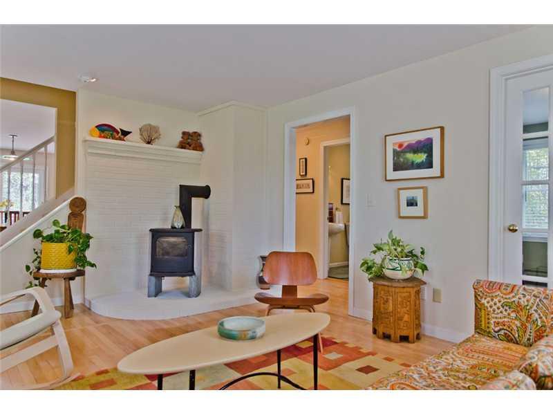 51 Pine Ridge Road North Yarmouth, ME 04097 - Photo 13 of 35 Living Room. Cozy woodstove helps...