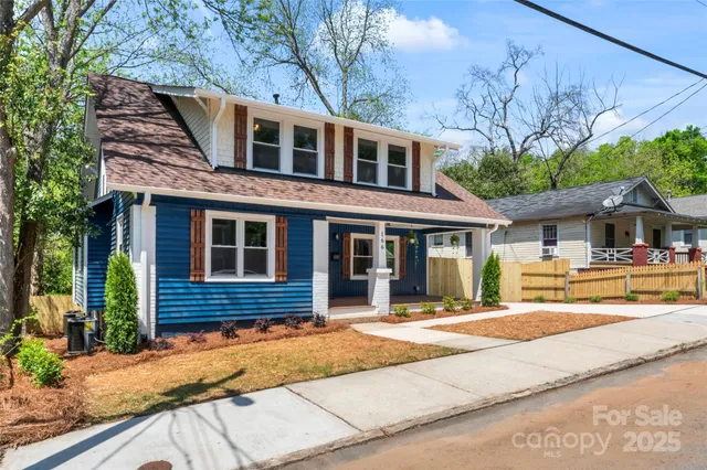 a front view of a house with a patio