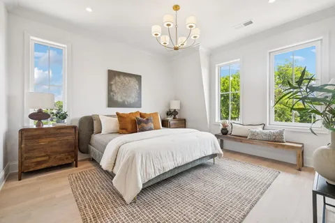 a picture of a room with a potted plant