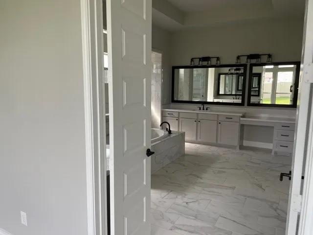 an empty room and closet area