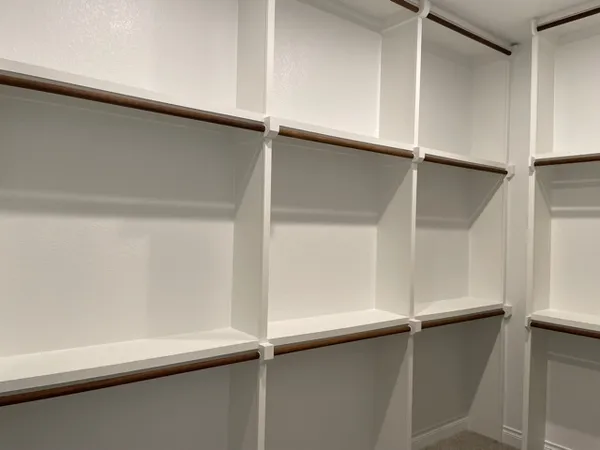 a close view of closet