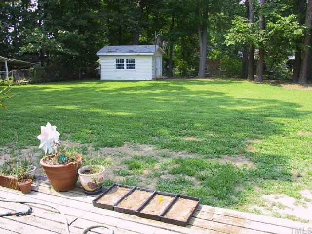 3213 Edgestone Drive Raleigh, NC 27604 - Photo 10 of 10 Large fenced-in back yard with wired workshop/storage building Other