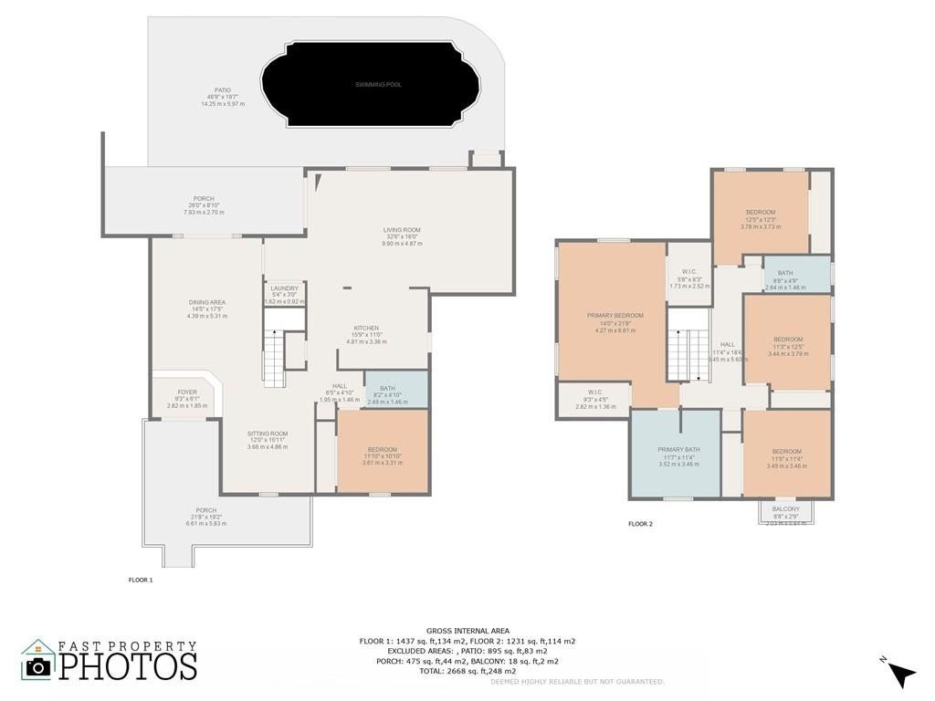 15971 Southwest 96th Terrace Miami, FL 33196 - Photo 79 of 79 All floors dimensions