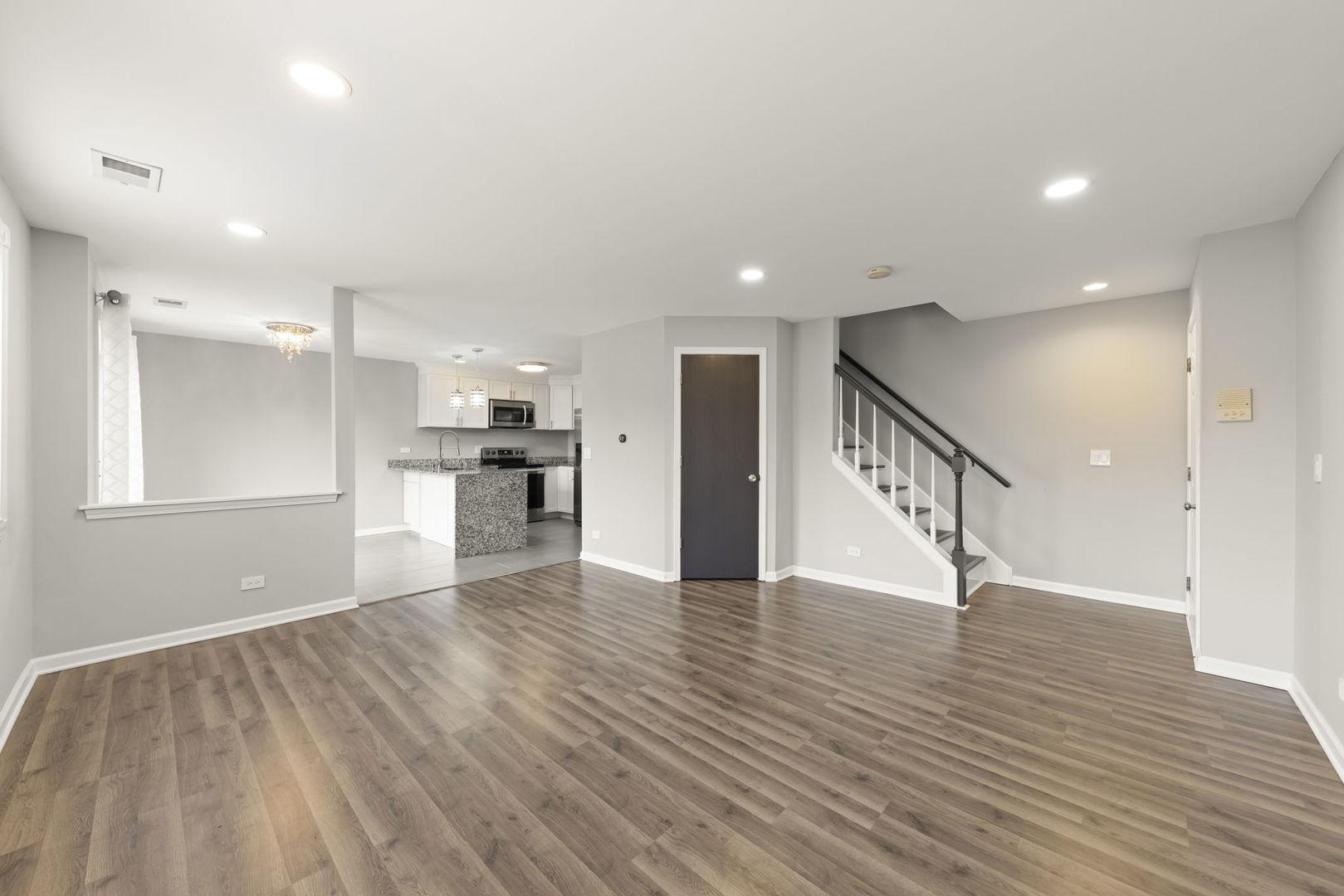 1344 South Lorraine Road, Unit E Wheaton, IL 60189 - Photo 10 of 26 a view of kitchen with wooden floor