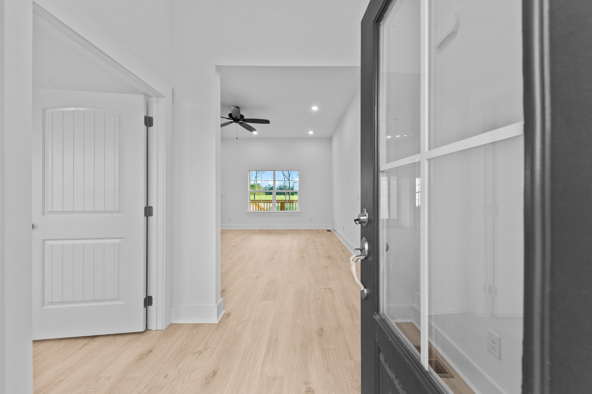 232 Dugout Road Summertown, TN 38483 - Photo 21 of 64 a view of hallway with wooden floor