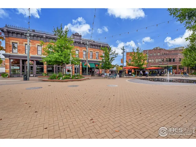 a view of a building and a street