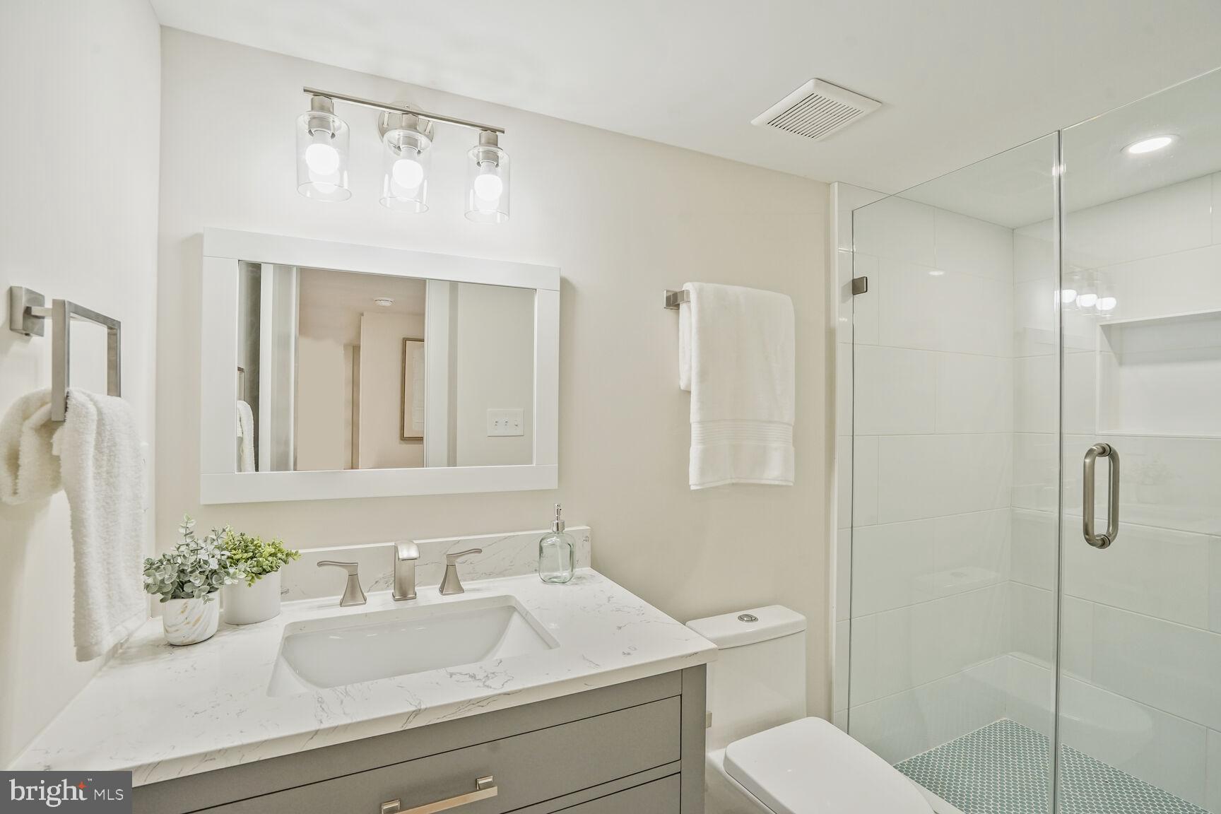 423 North Cleveland Street Arlington, VA 22201 - Photo 35 of 39 Lower level walk in shower bathroom