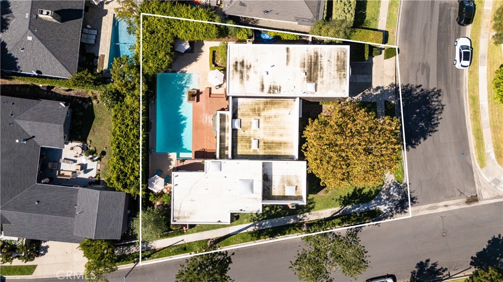 1901 Windward Lane Newport Beach, CA 92660 - Photo 52 of 52 an aerial view of residential house with outdoor space and swimming pool