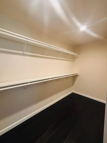 a close view of closet