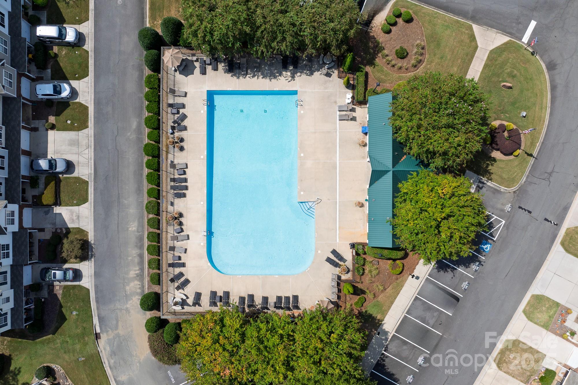 1542 Maypine Commons Way Rock Hill, SC 29732 - Photo 36 of 36 an aerial view of a residential apartment building with a yard and plants