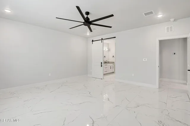 a view of an empty room