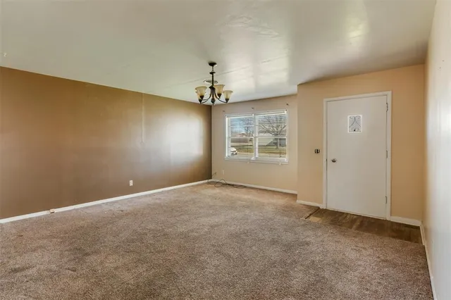 a view of an empty room