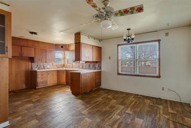 a view of an empty room