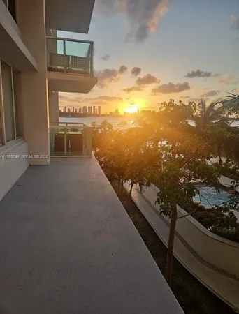 a view of a stadium that has a big yard