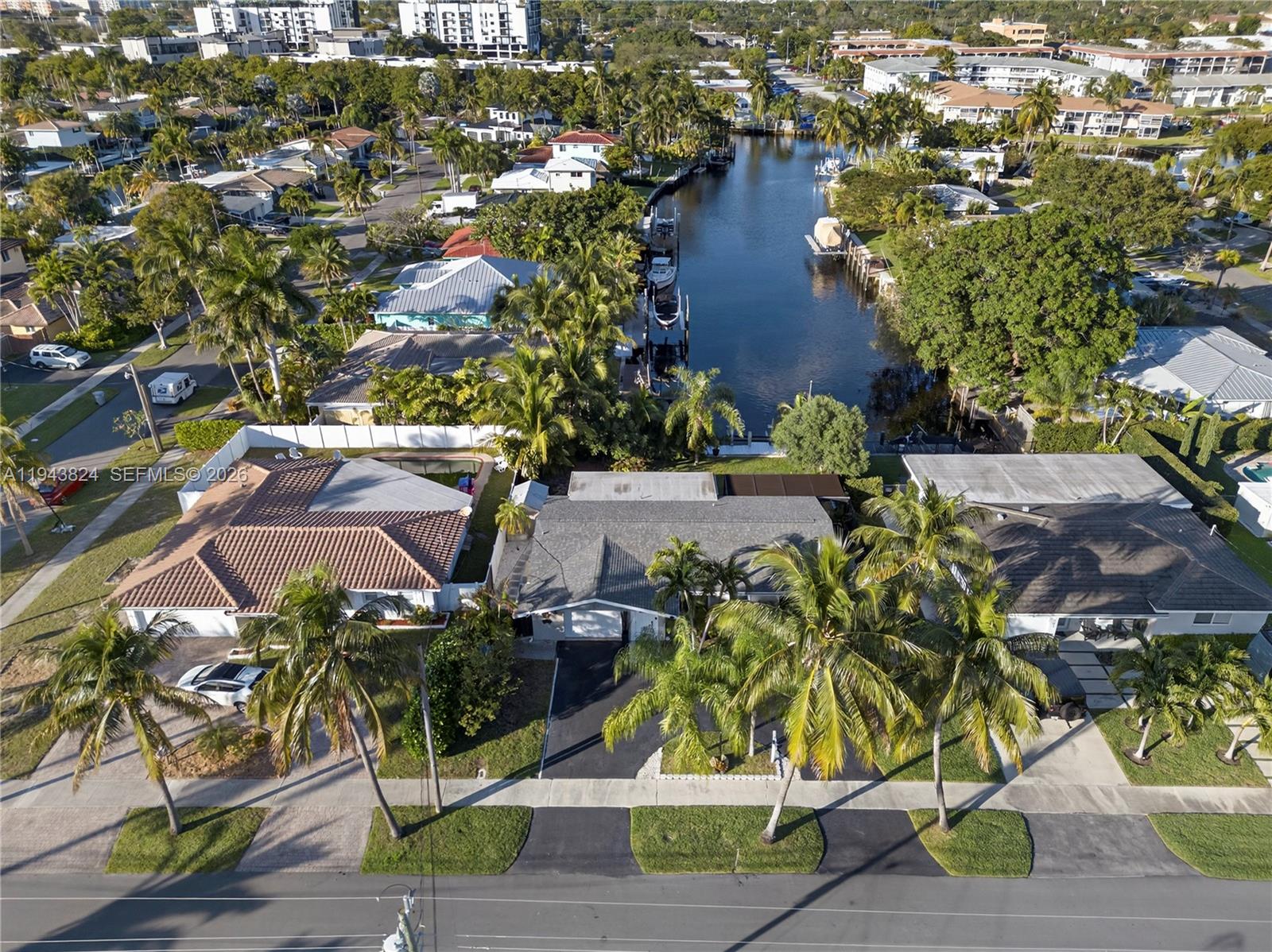 371 Southeast 3rd Street Pompano Beach, FL 33060 - Photo 4 of 87 an aerial view of residential house with outdoor space and swimming pool