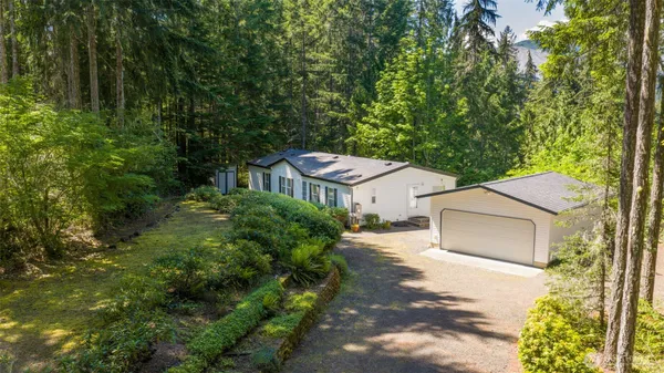 a aerial view of a house