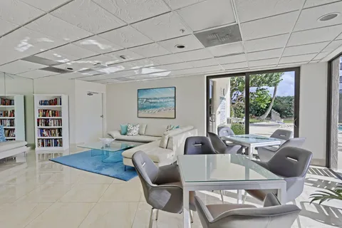 a room with gym equipment
