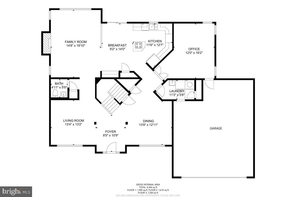 18502 Crossview Road Boyds, MD 20841 - Photo 66 of 68 Main-Level Floor Plan