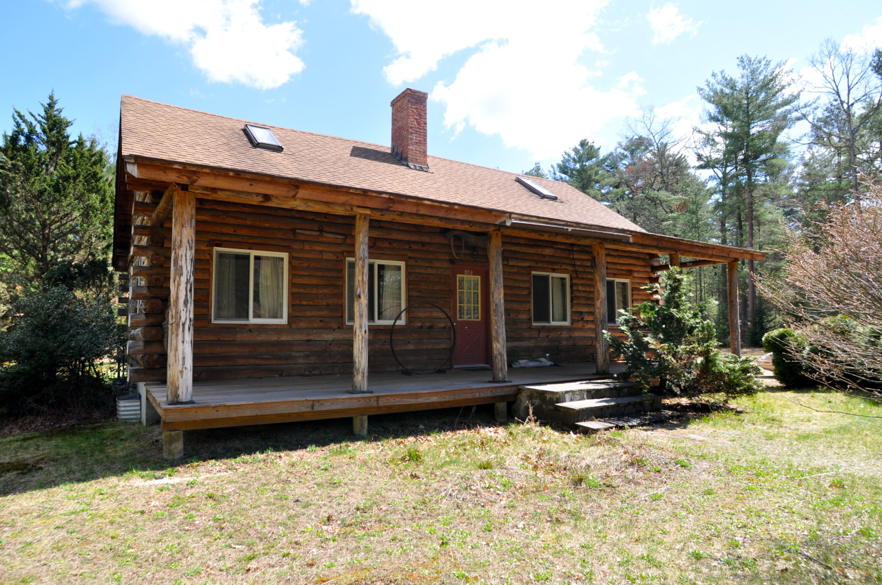 a front view of house