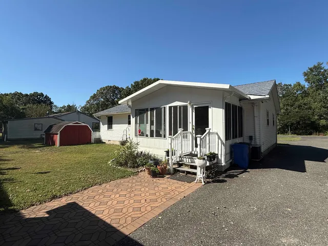 a backyard of a house