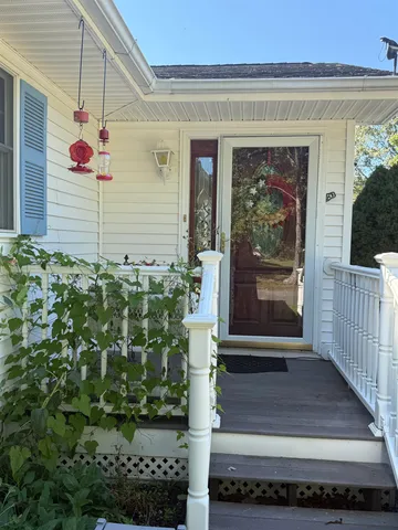 a front view of a house with a porch