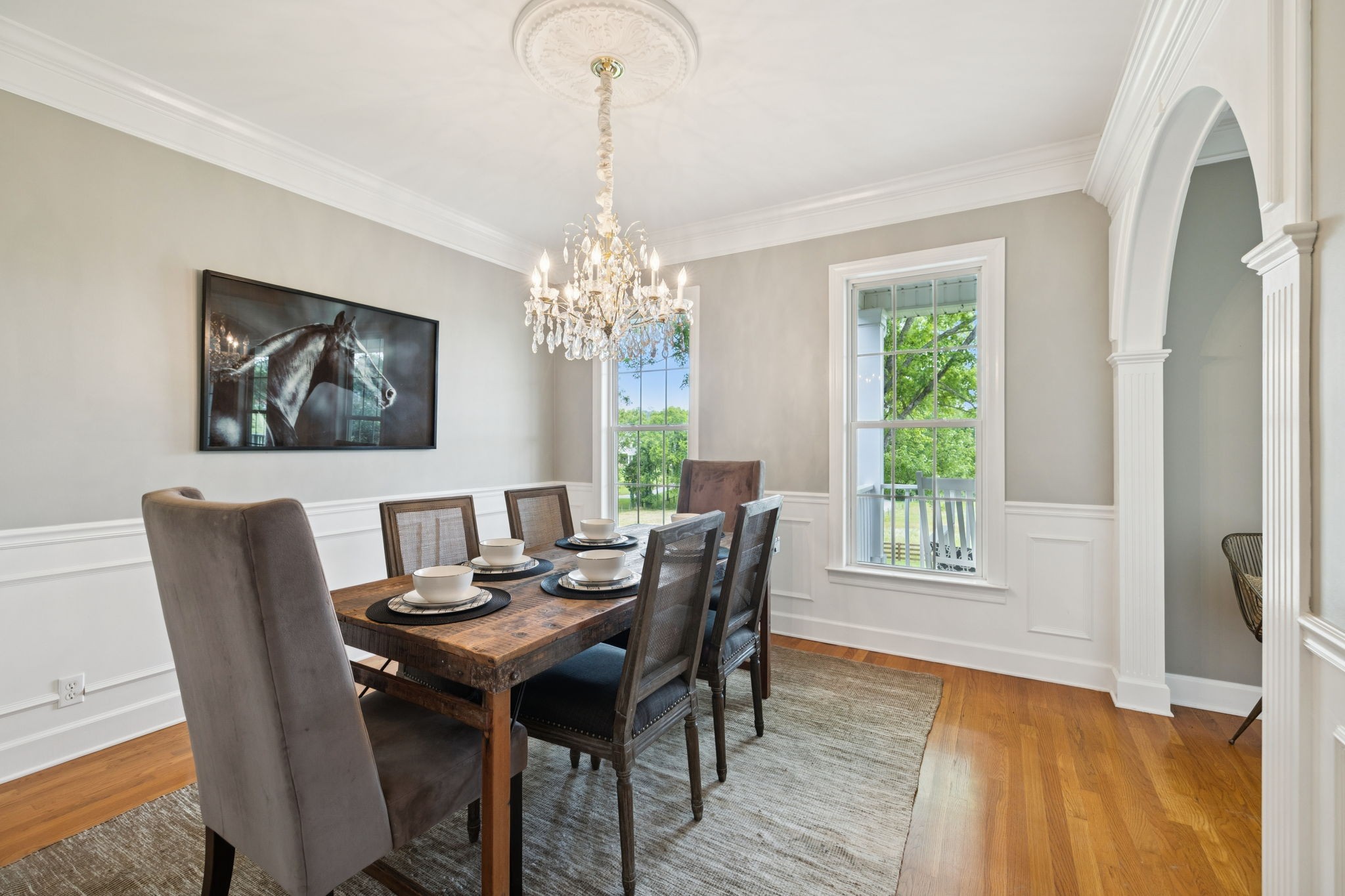 1387 Floyd Road Eagleville, TN 37060 - Photo 39 of 100 a view of a dining room with furniture window and wooden floor