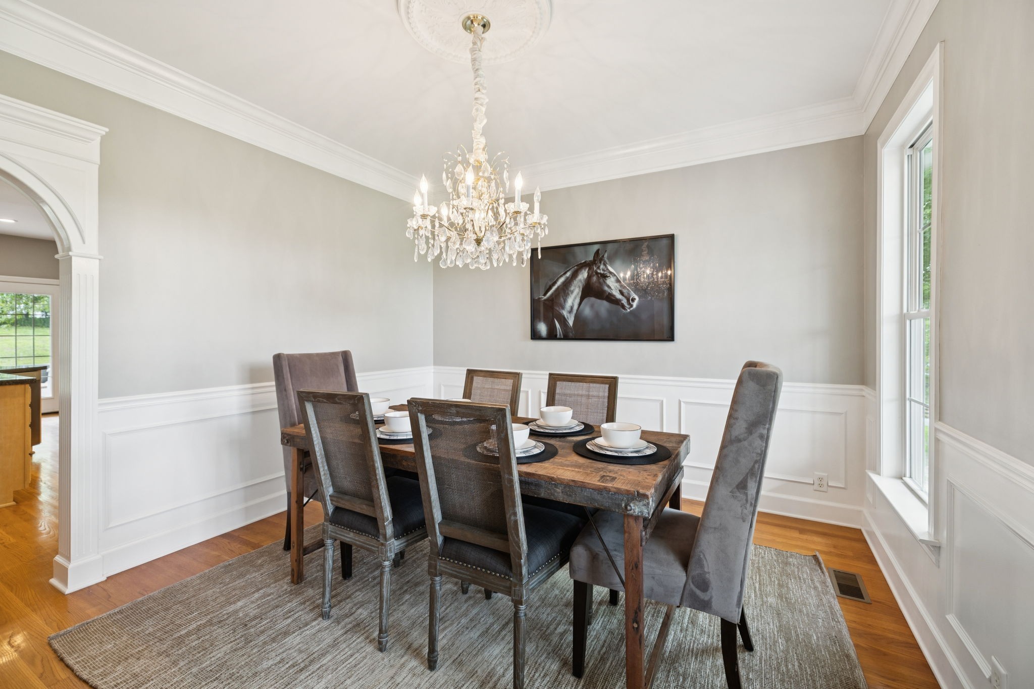 1387 Floyd Road Eagleville, TN 37060 - Photo 40 of 100 a view of a dining room with furniture wooden floor and chandelier