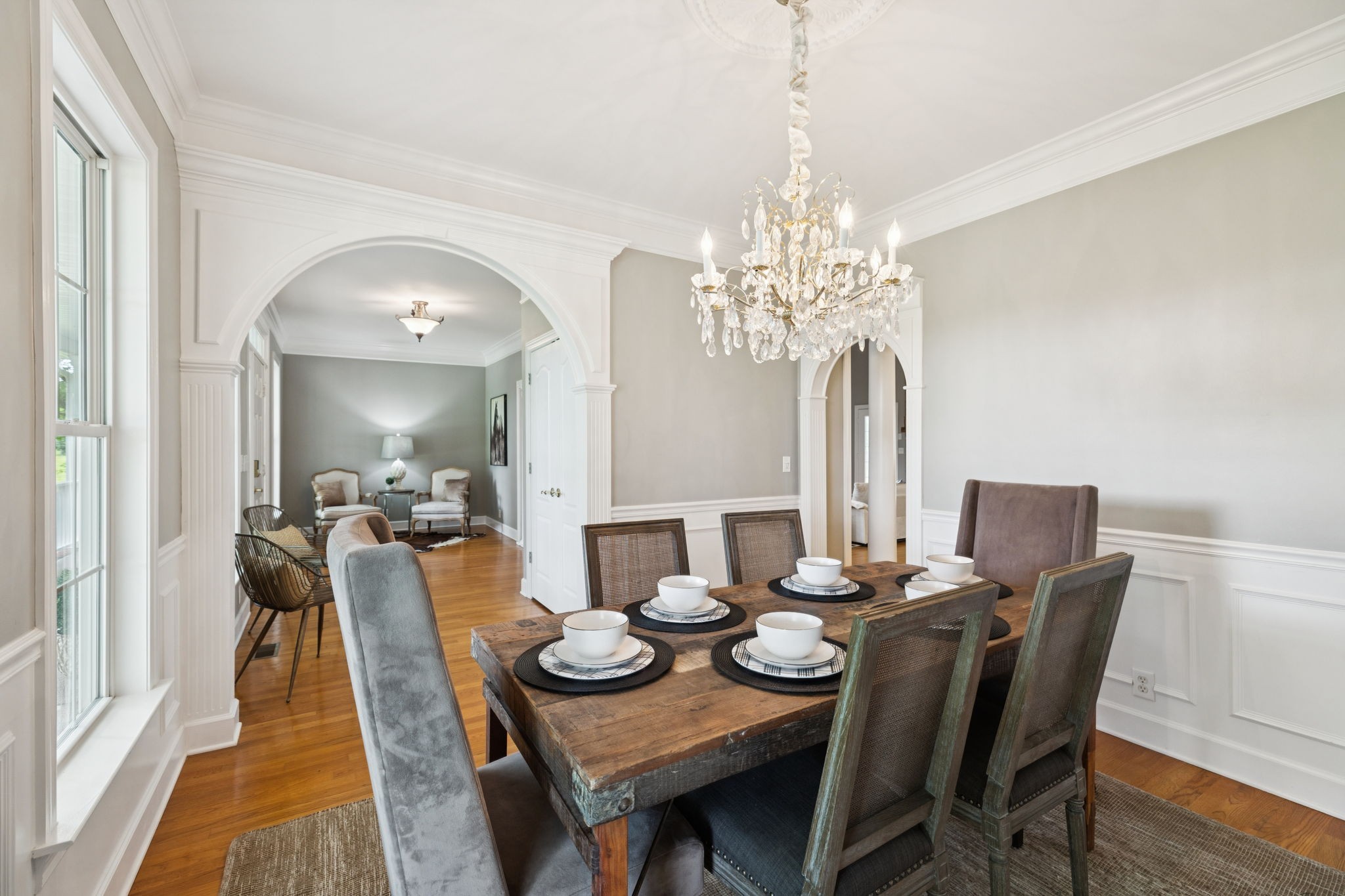 1387 Floyd Road Eagleville, TN 37060 - Photo 41 of 100 a view of a dining room with furniture and wooden floor