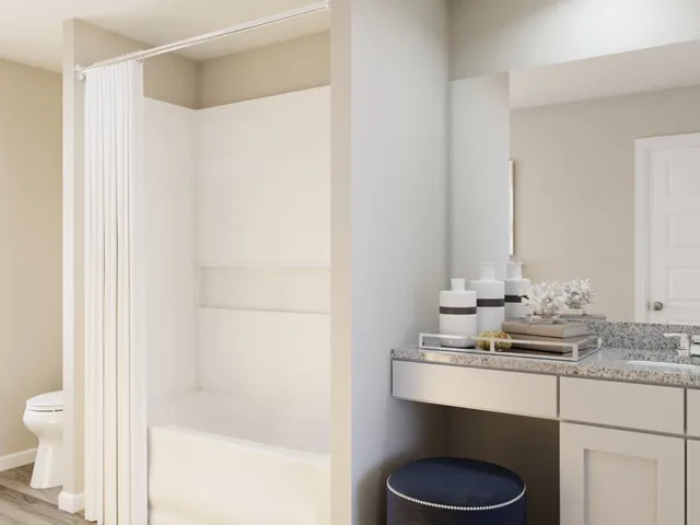 a view of a lake with a yard