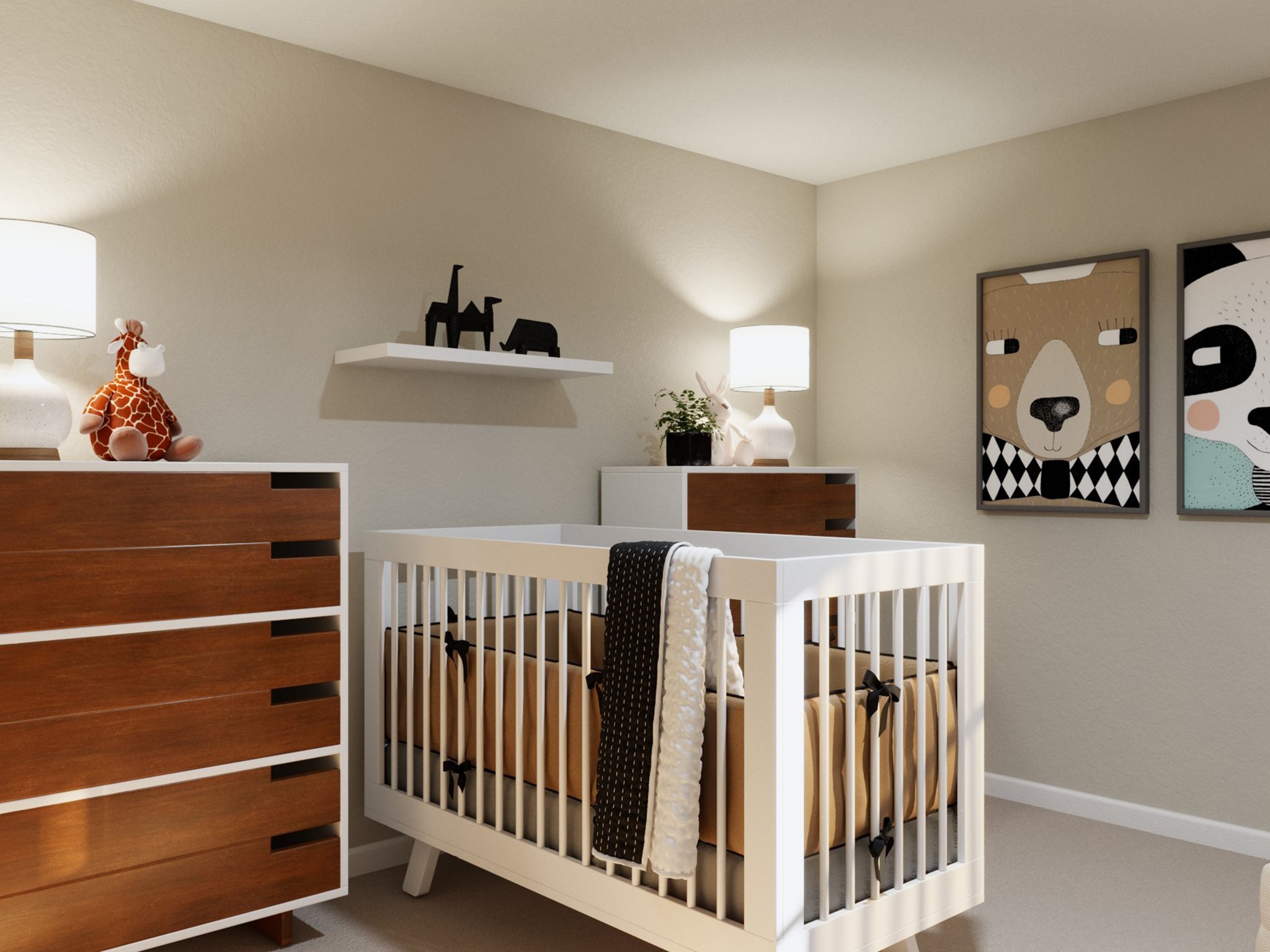 13663 Kit Run Splendora, TX 77372 - Photo 26 of 32 a bedroom with furniture and baby crib